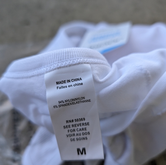 Jockey Essentials White Marbled Racerback Seamfree Jersey Ribbed Sports Bra NWT - Picture 4 of 10